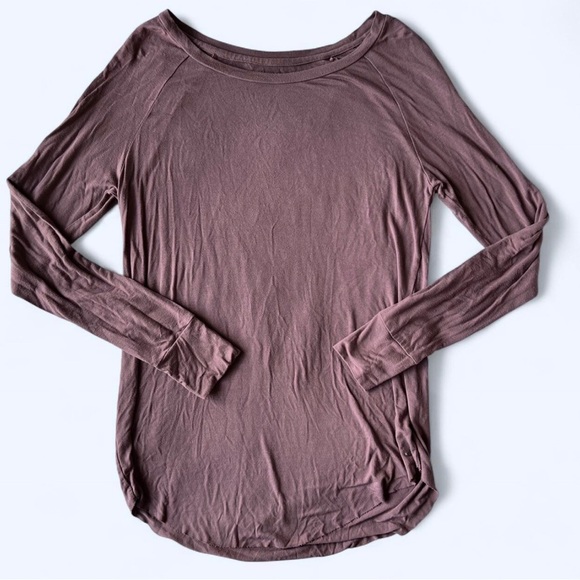 American Eagle Womens Soft & Sexy Purple Long Sleeve Casual Cozy Top XS - Picture 1 of 8
